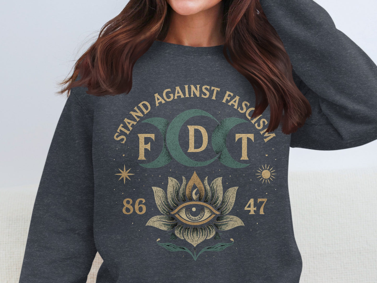 Stand Against Fascism Graphic Sweatshirt product