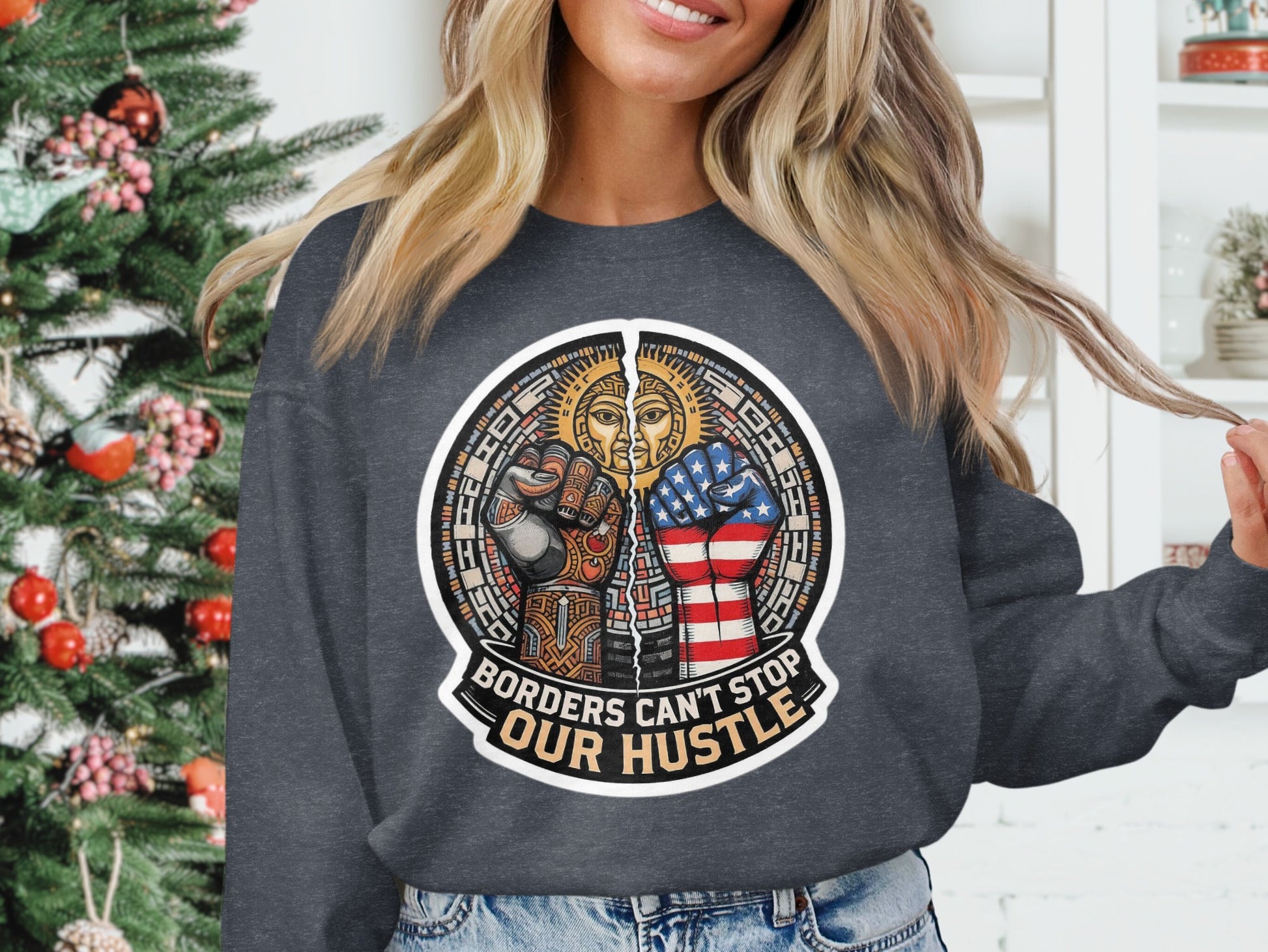 Borders Can't Stop Our Hustle Sweatshirt product type