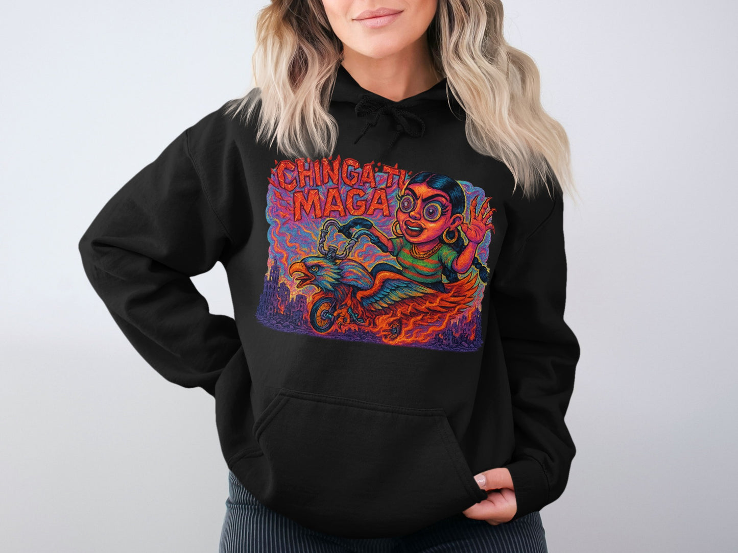 Chingativa Maga Graphic Black Hoodie product