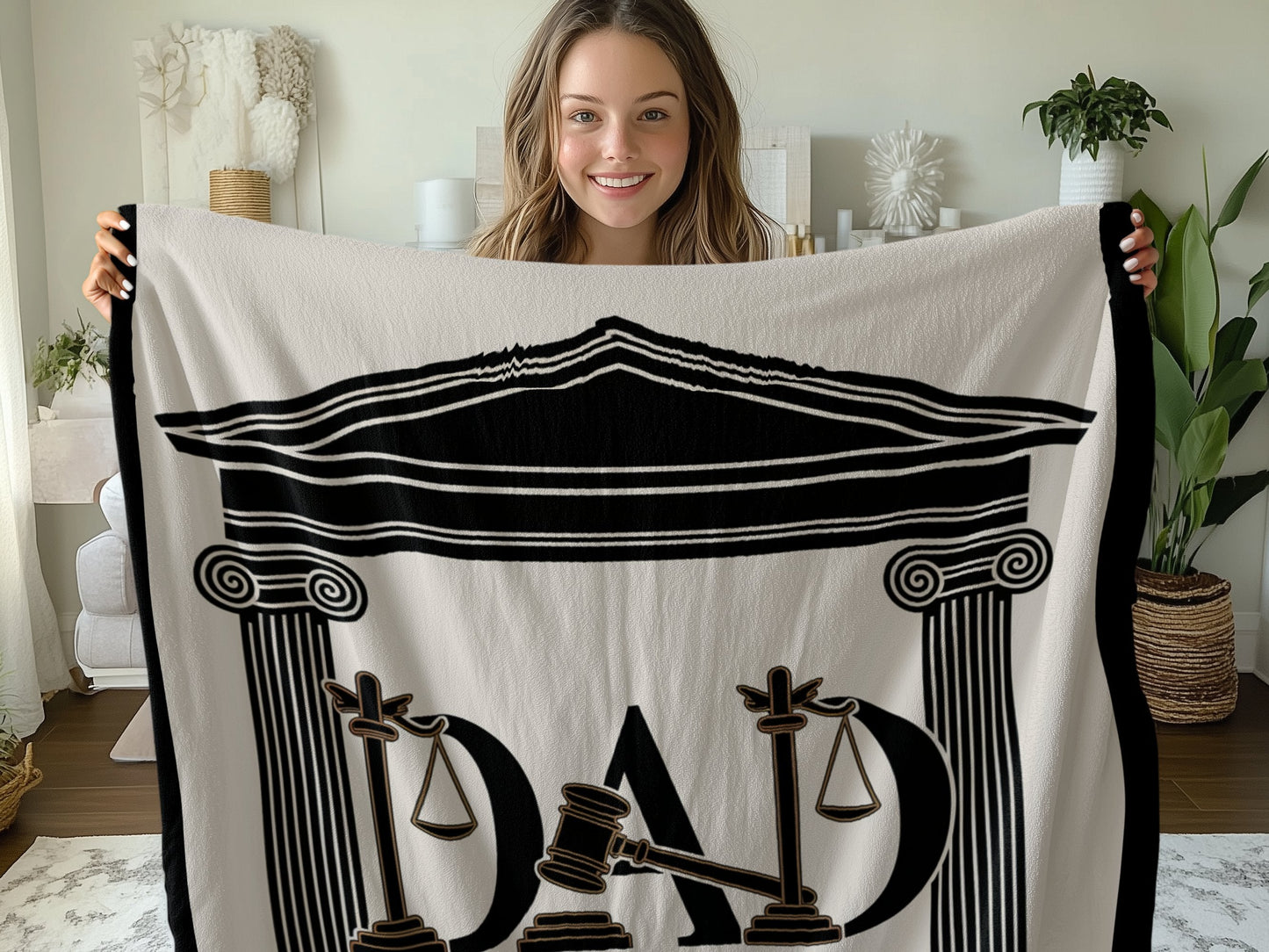 Dad Themed Blanket Cozy and Unique Gift product
