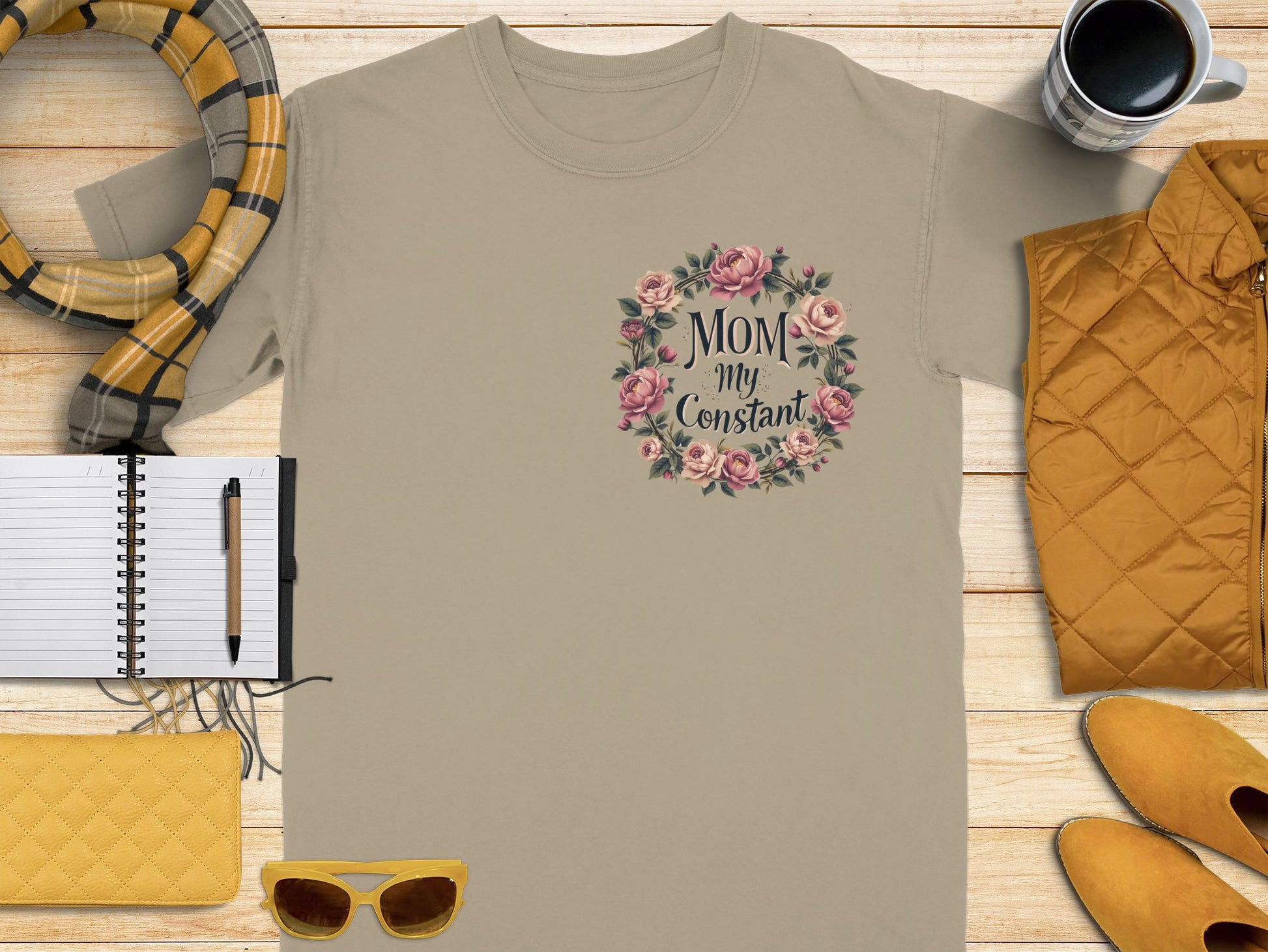 Mom My Constant Pink Floral Graphic Tee product type