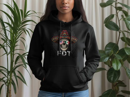 Mexican Inspired Skull Design Hoodie Product
