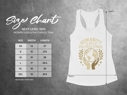Humanity Is Not A Political Stance Tank Top