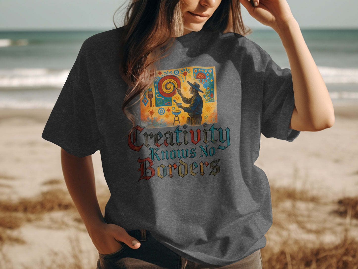 Creativity Knows No Borders Graphic T-shirt