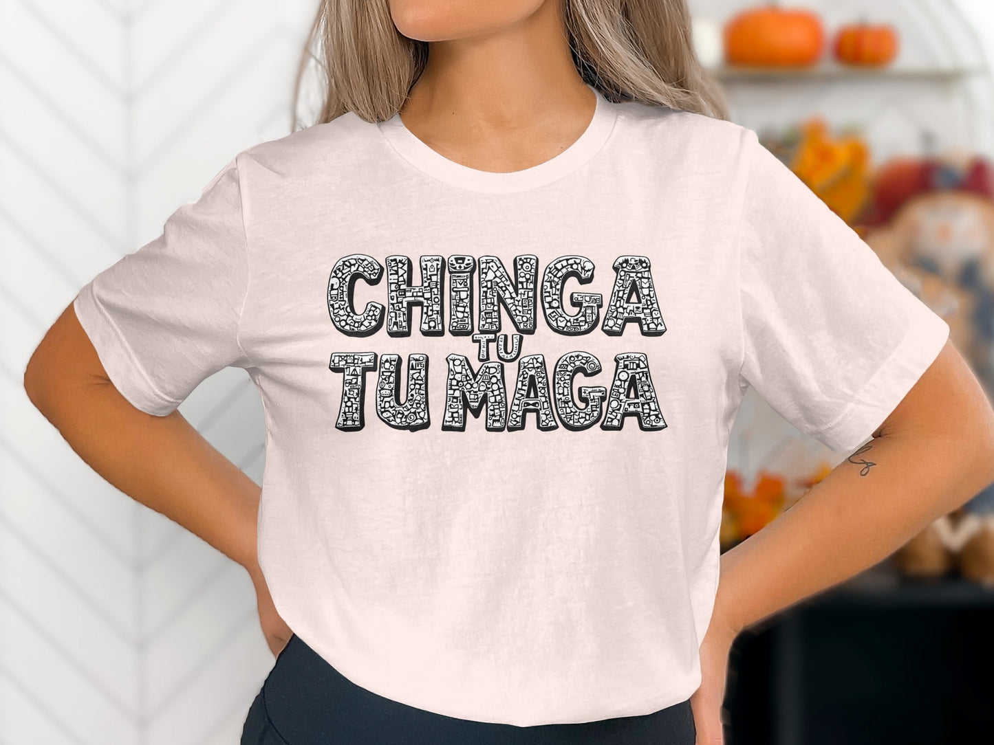 Chinga Tu Tu Maga Graphic Casual Wear Apparel Shirt