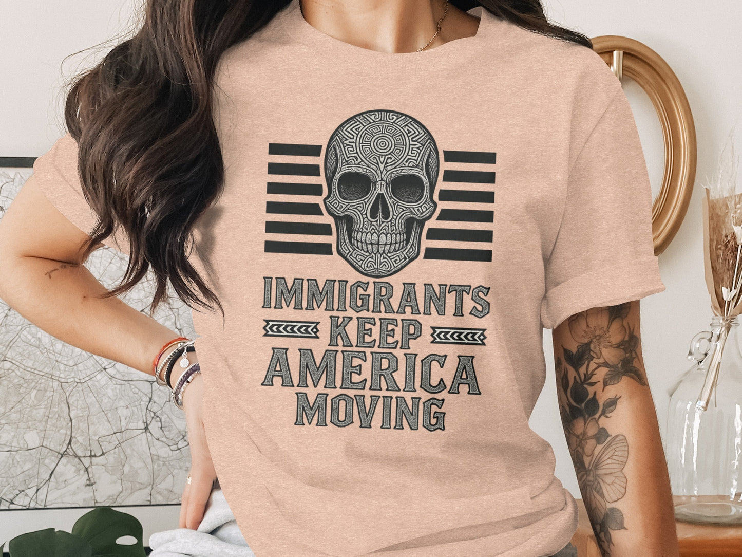 Immigrants Keep America Moving Graphic Tee