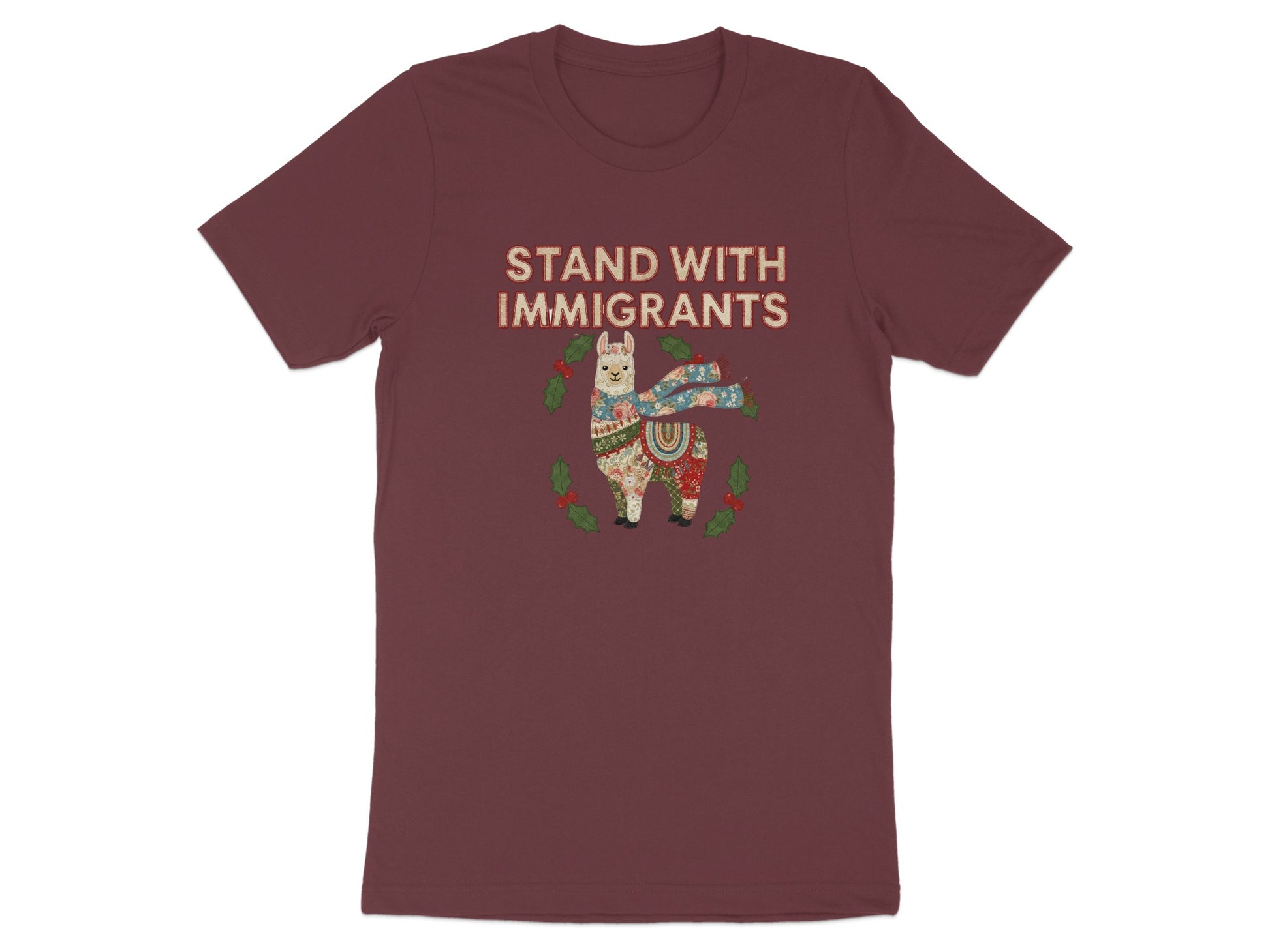 Stand with Immigrants Llama Graphic Tee