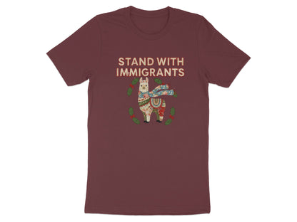 Stand with Immigrants Llama Graphic Tee