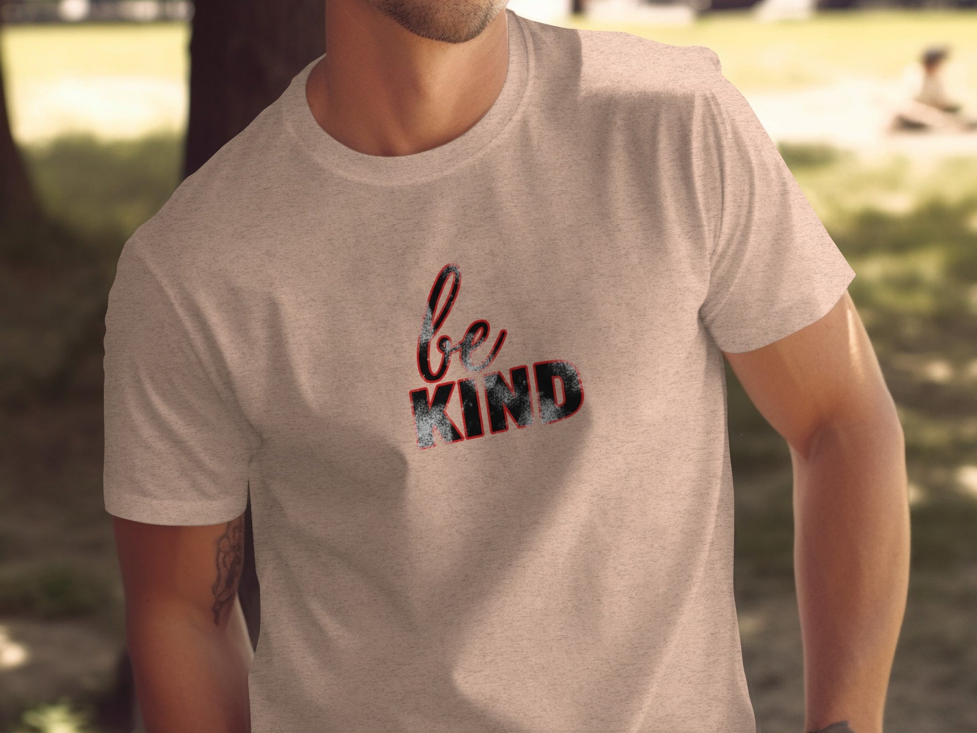 Unique Be Kind Graphic T-Shirt With Positive Message