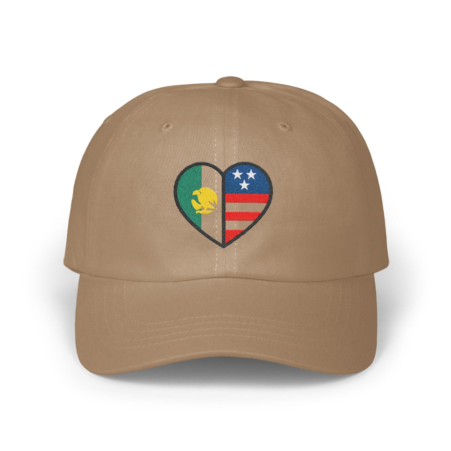 Patriotic Heart Design Embroidered Hat Casual product