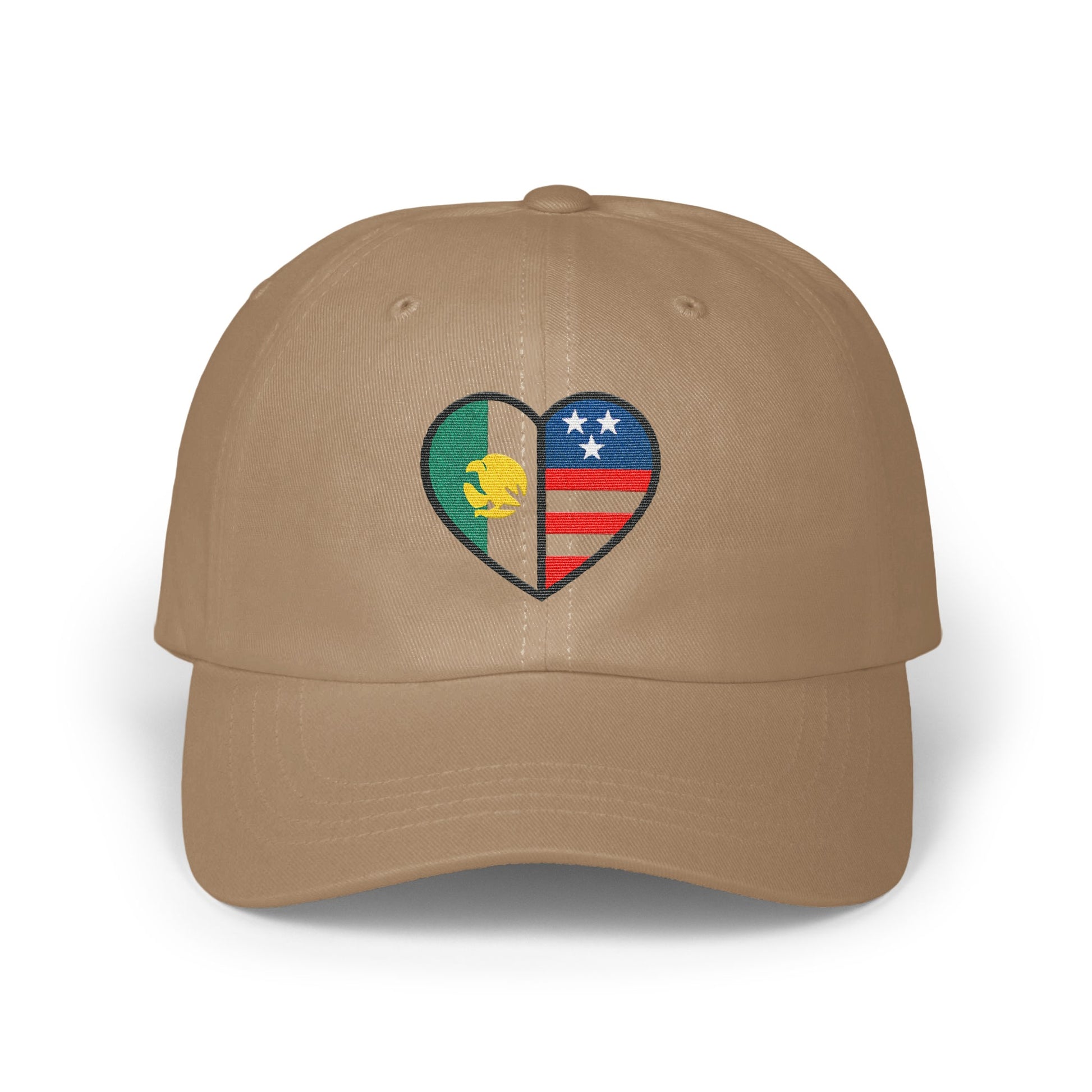 Patriotic Heart Design Embroidered Hat Casual product