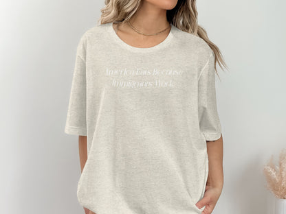 Americans Because Immigrants Work Graphic T-Shirt Product