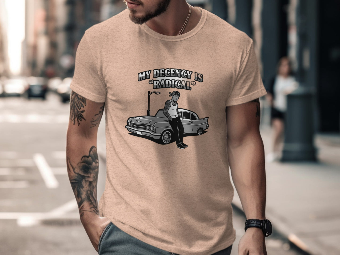 My Decency is Radical Classic Car Design Shirt