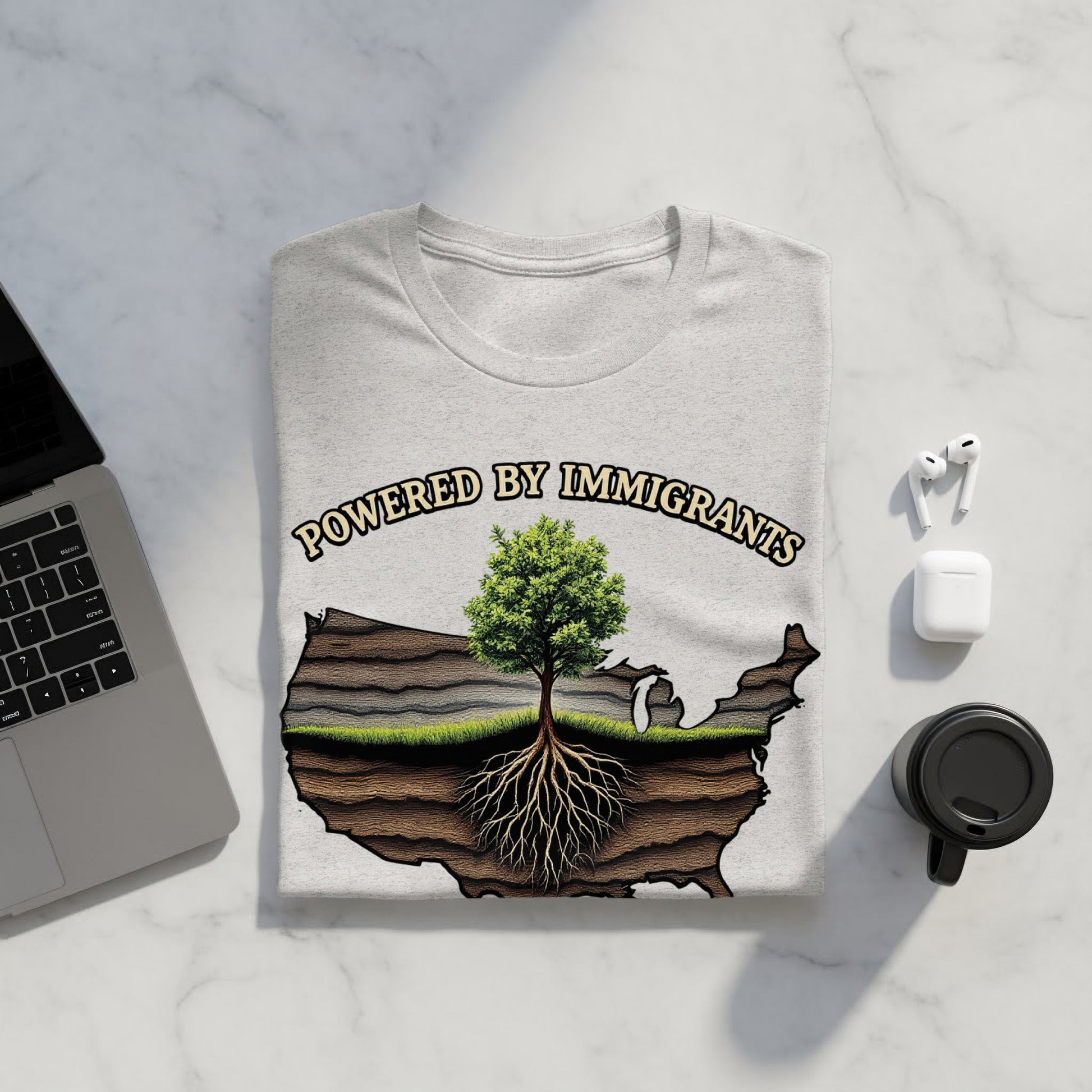 Powered by Immigrants Graphic T-Shirt product type