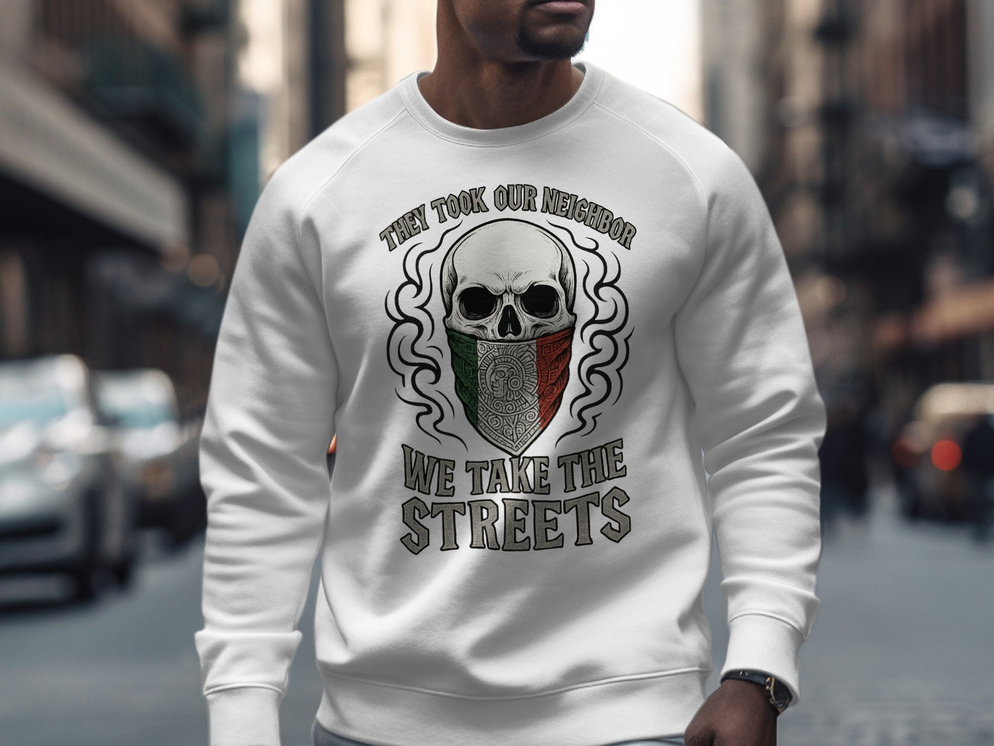Bold Graphic Sweatshirt Statement for Trendy Fashion