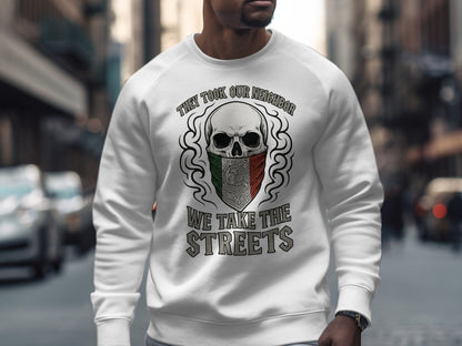 Bold Graphic Sweatshirt Statement for Trendy Fashion