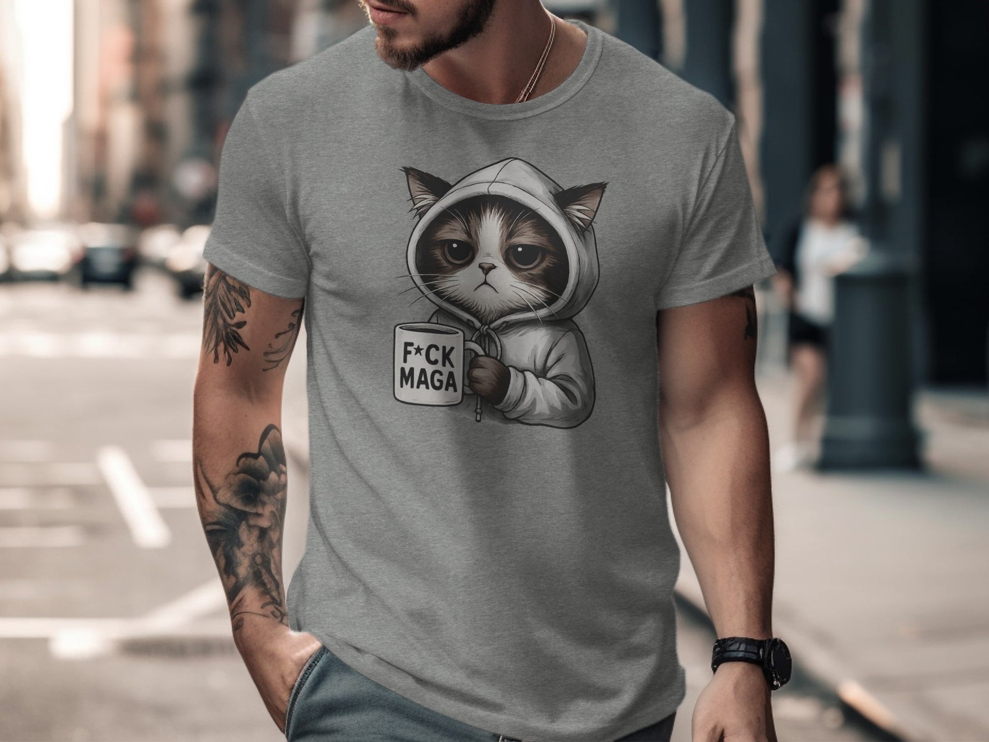 Grumpy Cat Hoodie Mug Graphic Design T-shirt product