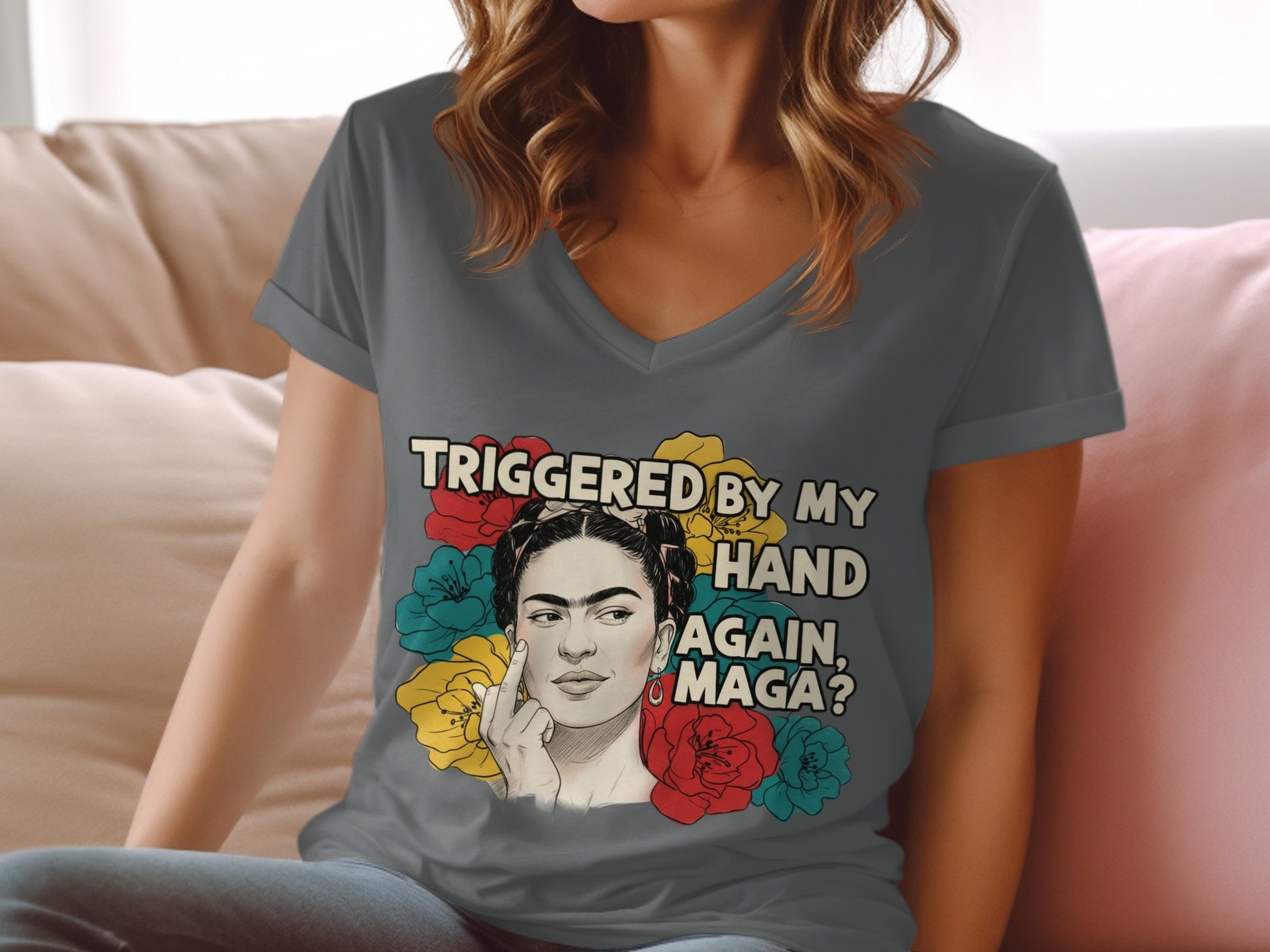 Triggered by My Hand Again MAGA Graphic T-shirt product