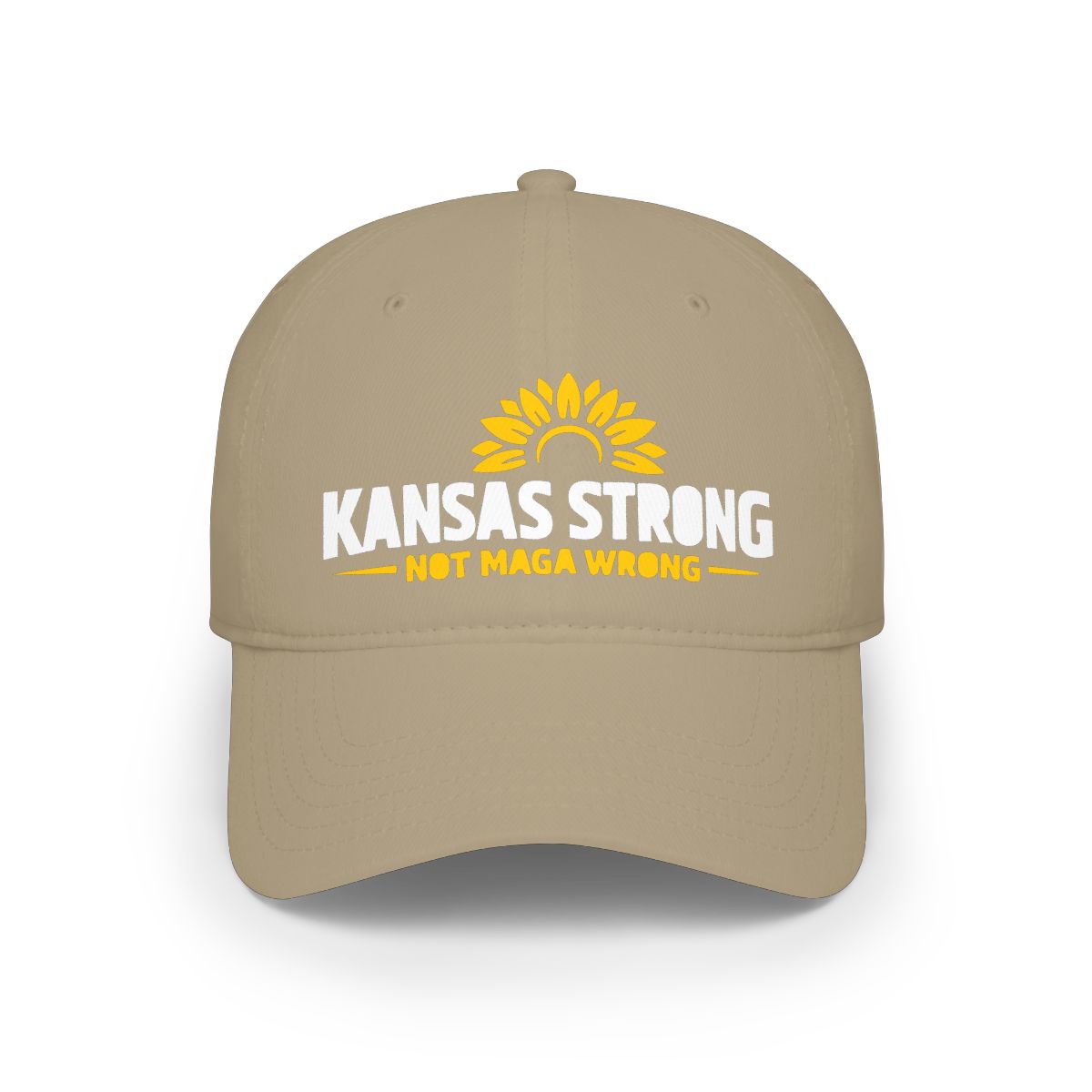 Kansas Strong Not Maga Wrong Hat With Sunflower Design