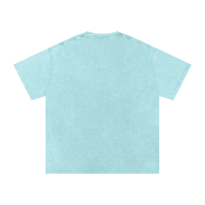 Amexican Pride Subtle FDT Design Snow Washed Oversized Cotton T-Shirt