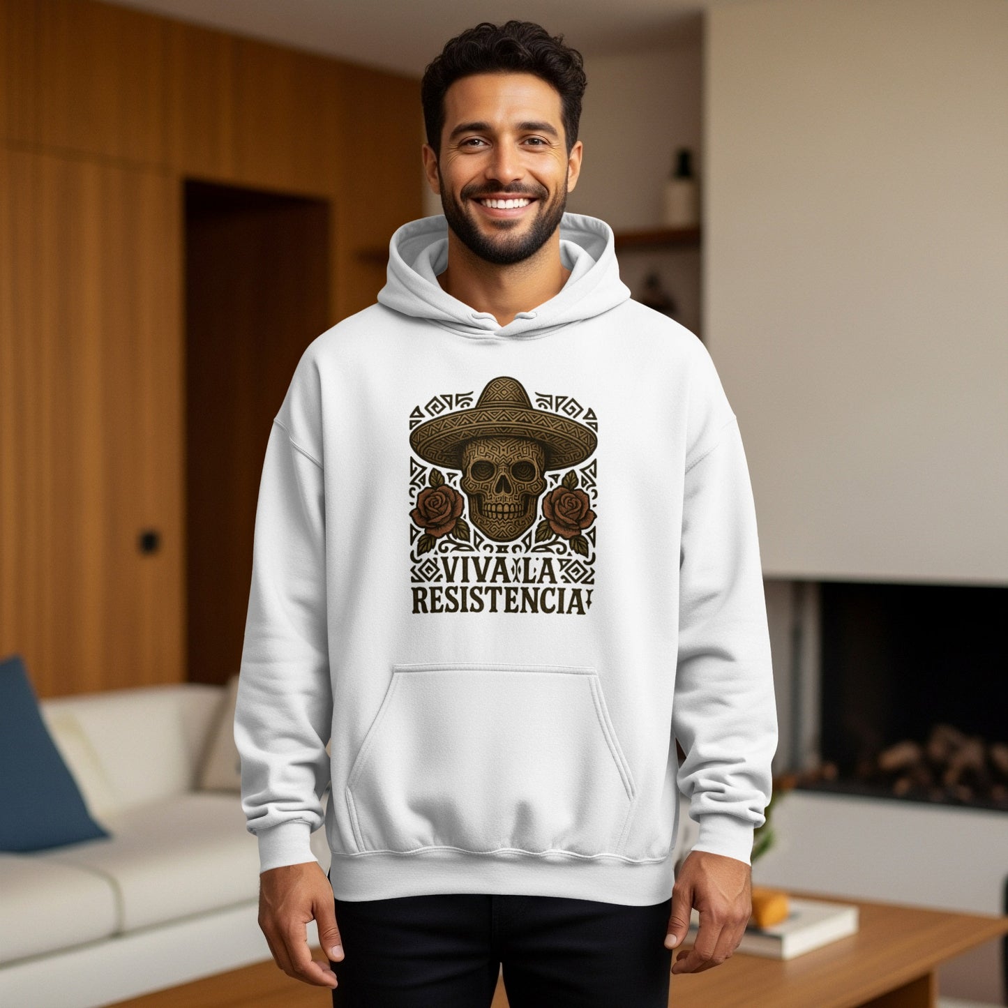Viva La Resistencia Skull Hoodie Apparel for Fans