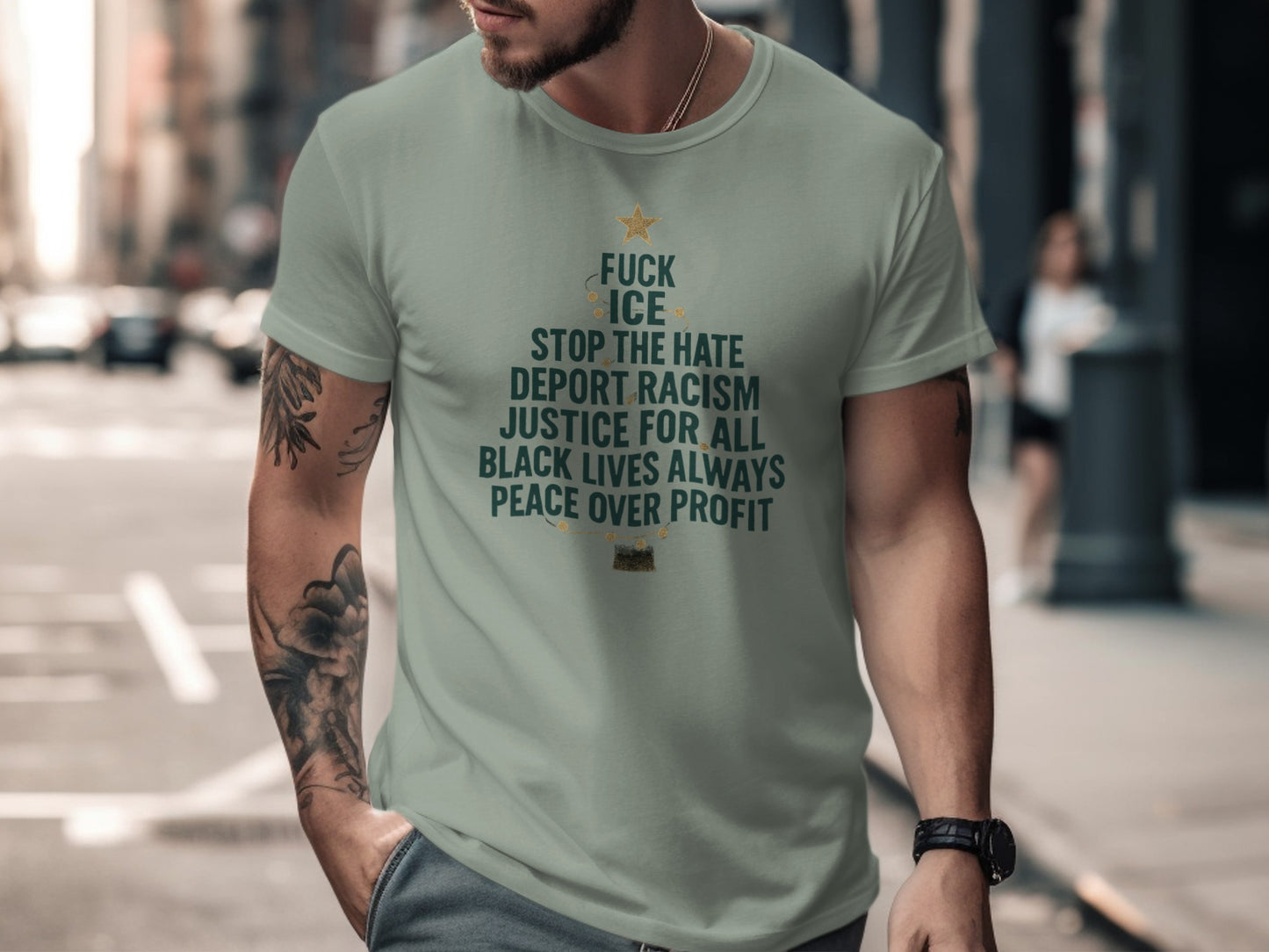 Statement Tee for Social Justice Awareness