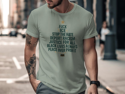 Statement Tee for Social Justice Awareness