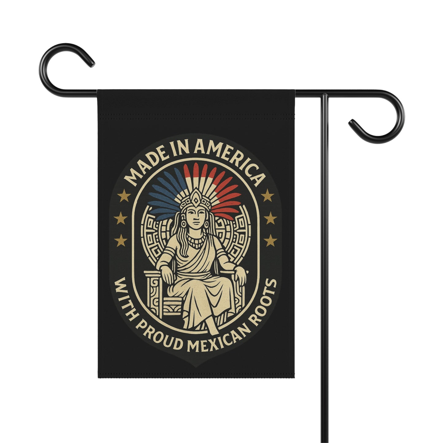 Made in America Proud Mexican Roots Garden Flag