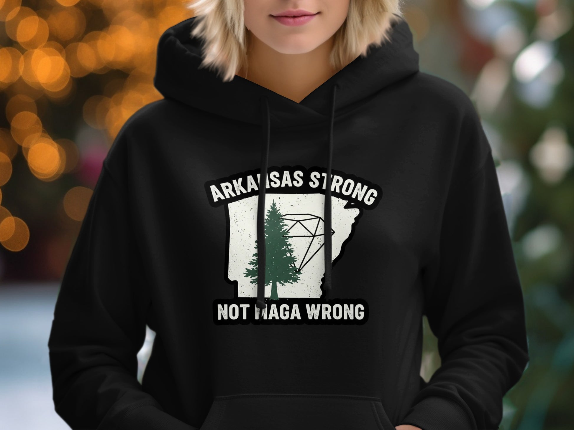 Arkansas Strong Not Maga Wrong Hoodie product