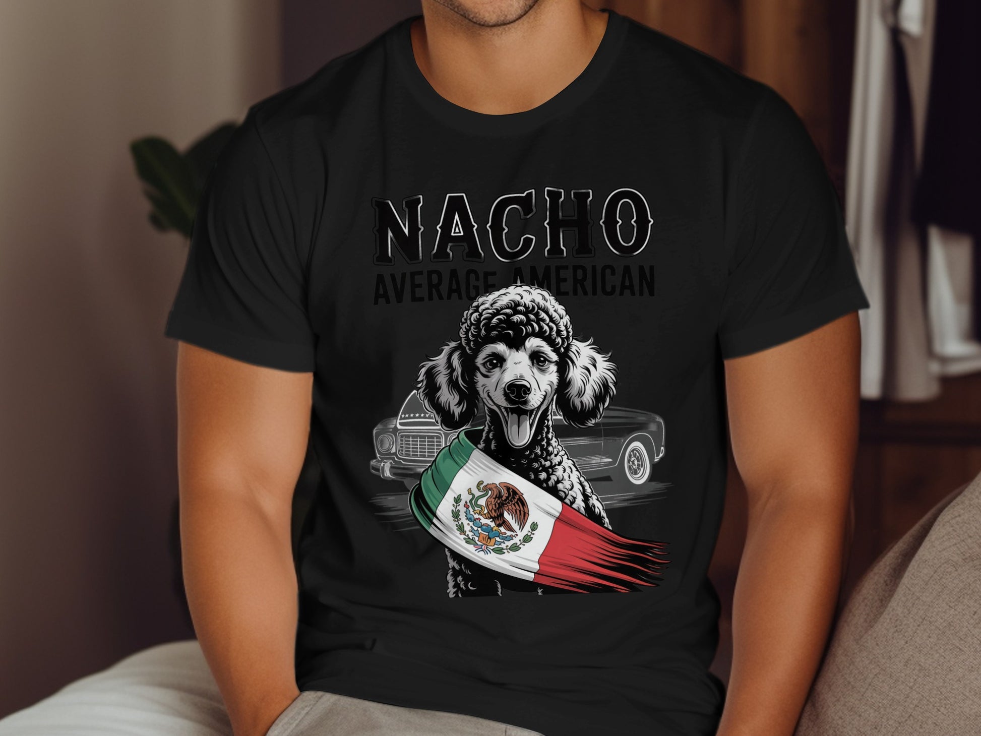 Nacho Average American Poodle Patriotic shirt product