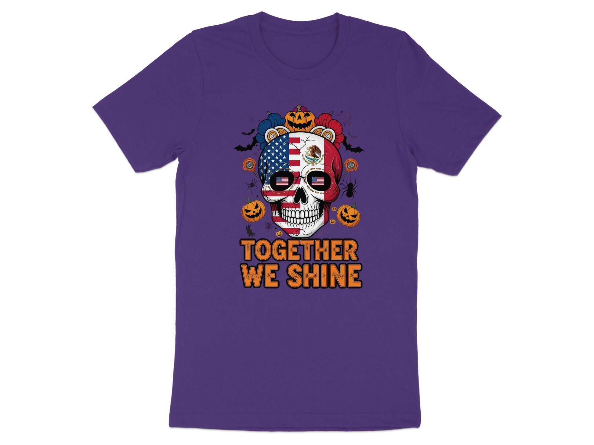 Together We Shine Skull Design Halloween T-Shirt product type