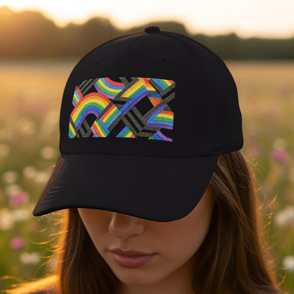 Colorful Geometric Rainbow Design Baseball Cap product