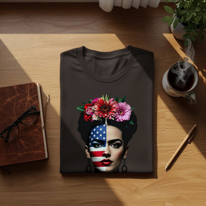 USA Flag Floral Headpiece Artistic Face product type