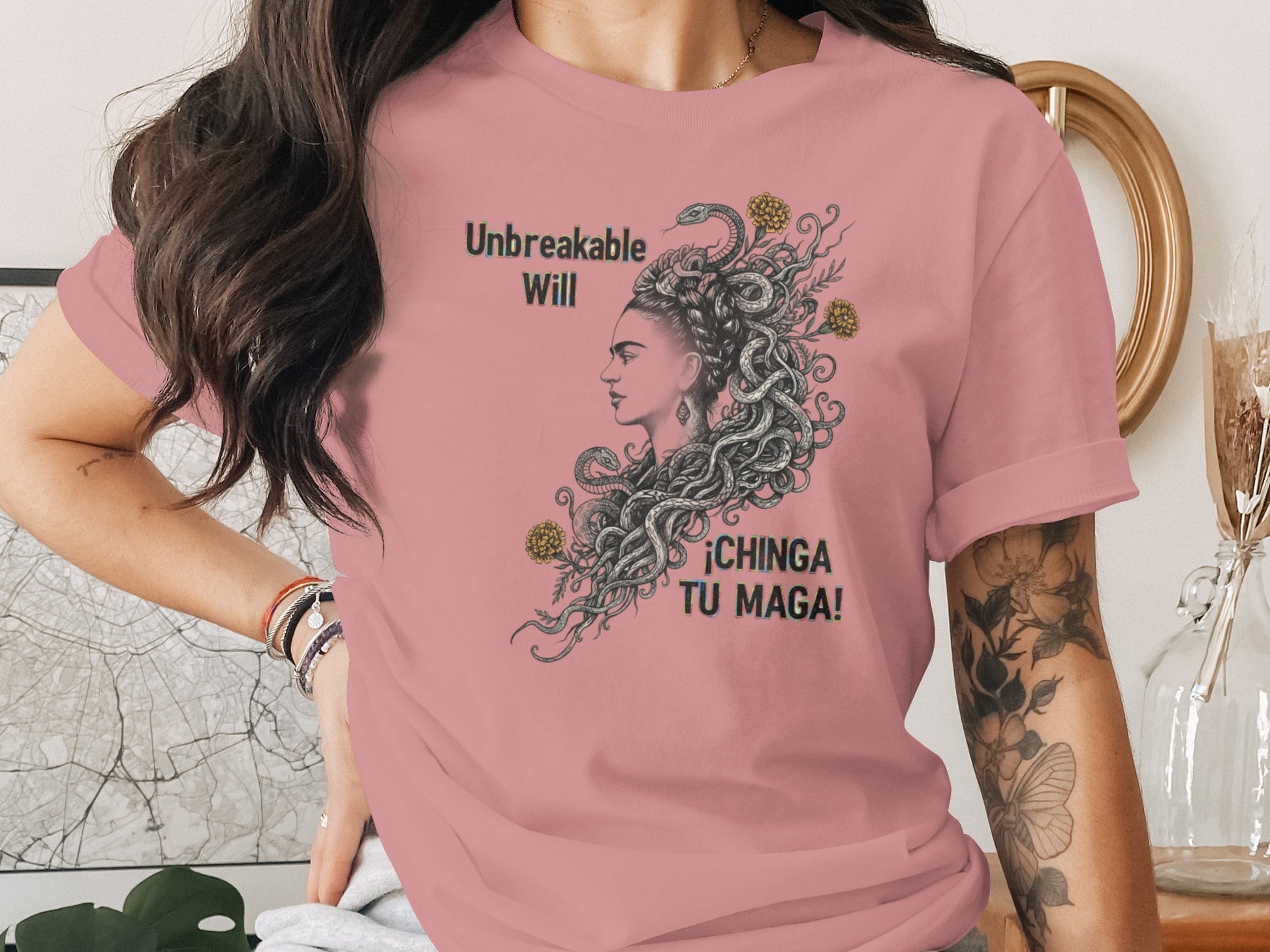 Unbreakable Will Chinga Tu Maga design t-shirt product
