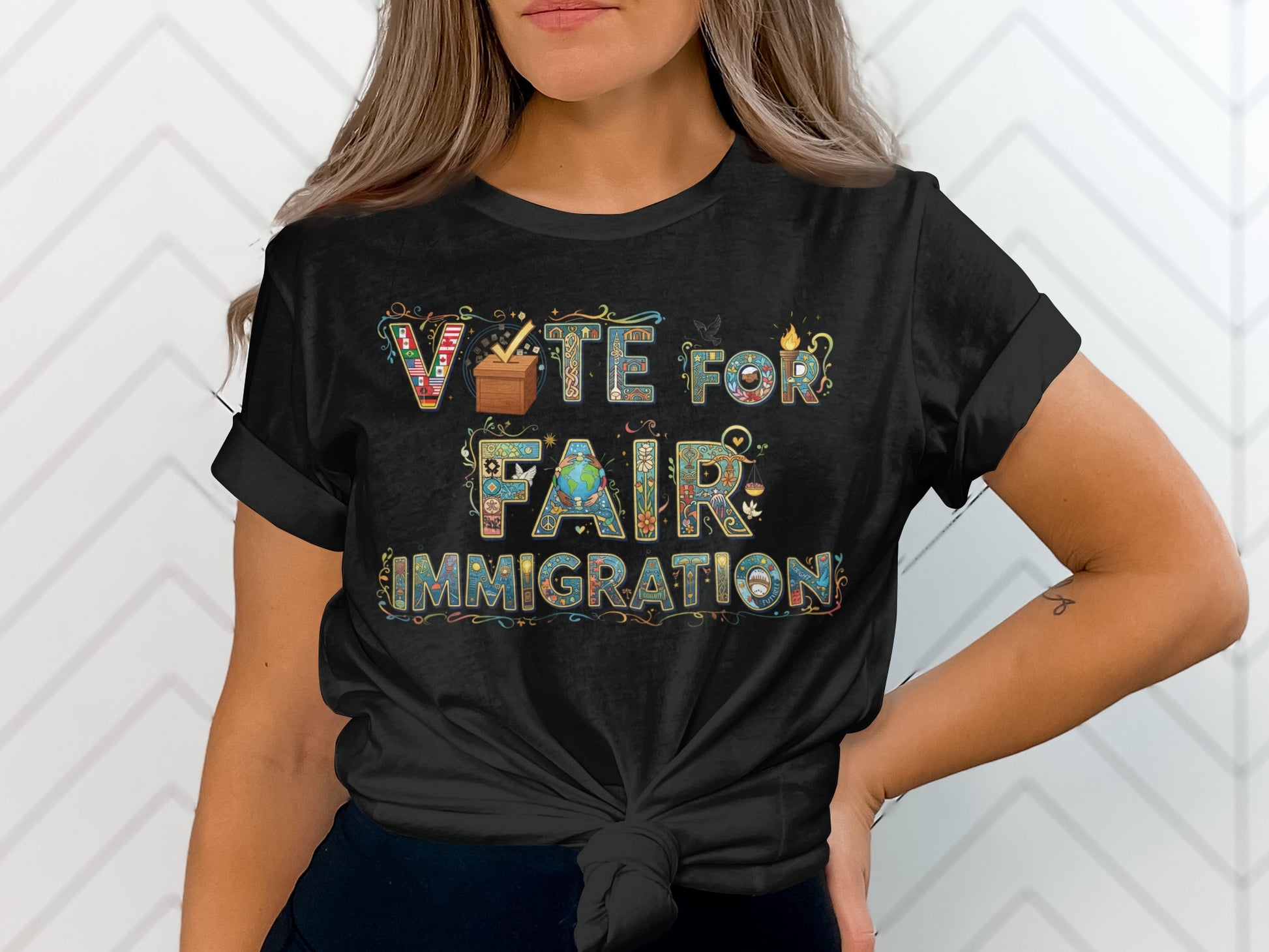 Vote for Fair Immigration Statement Shirt