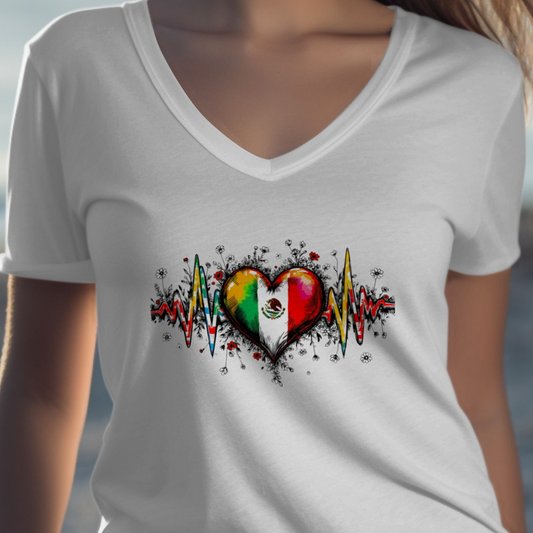 Heartbeat Colorful Heart Graphic Design T-Shirt product