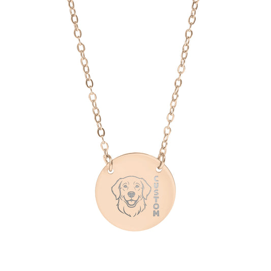 Custom Dog Face Art for a Personalized Necklace Product