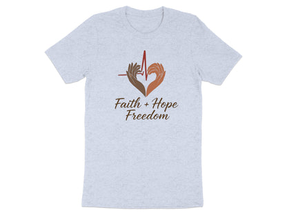 Faith Hope Freedom Heartbeat Design T-Shirt product
