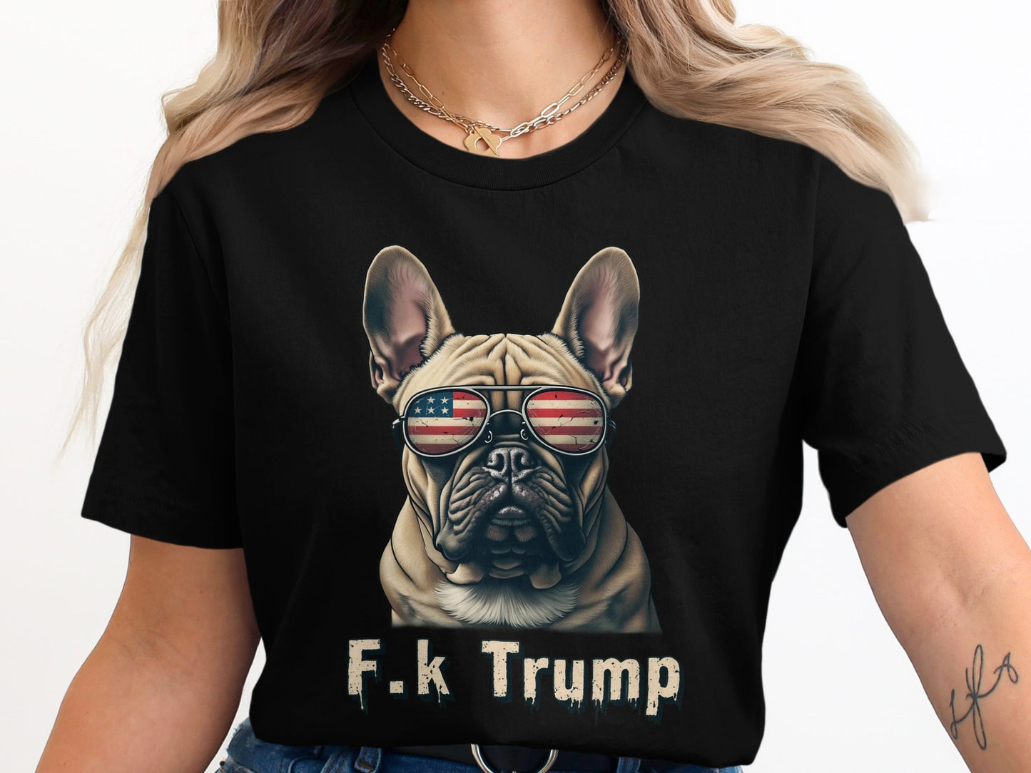 Patriotic French Bulldog Graphic Design Shirt product type