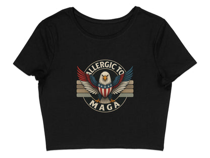 Allergic To Maga Eagle Graphic Cropped Tee product