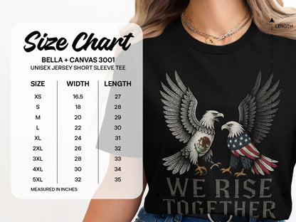 We Rise Together Eagle Design Short Sleeve Shirt