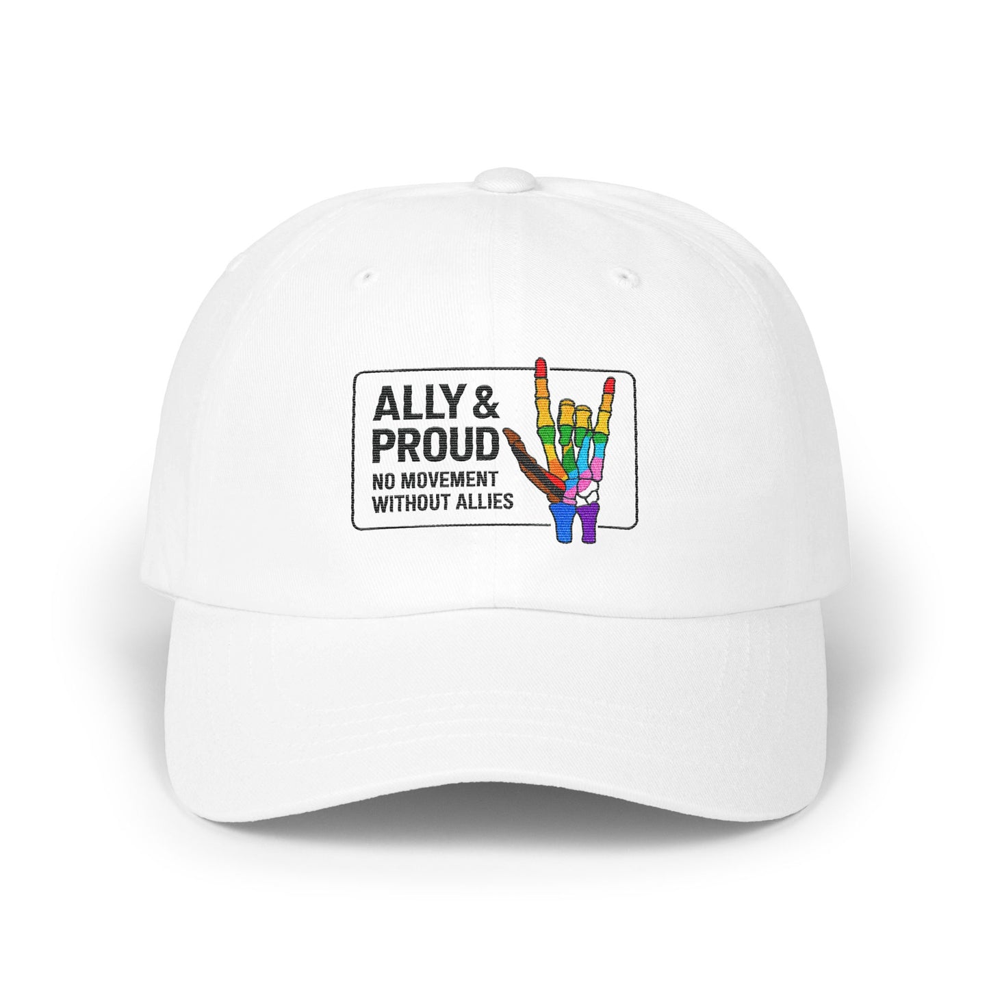 Ally and Proud No Movement Without Allies Hat product type