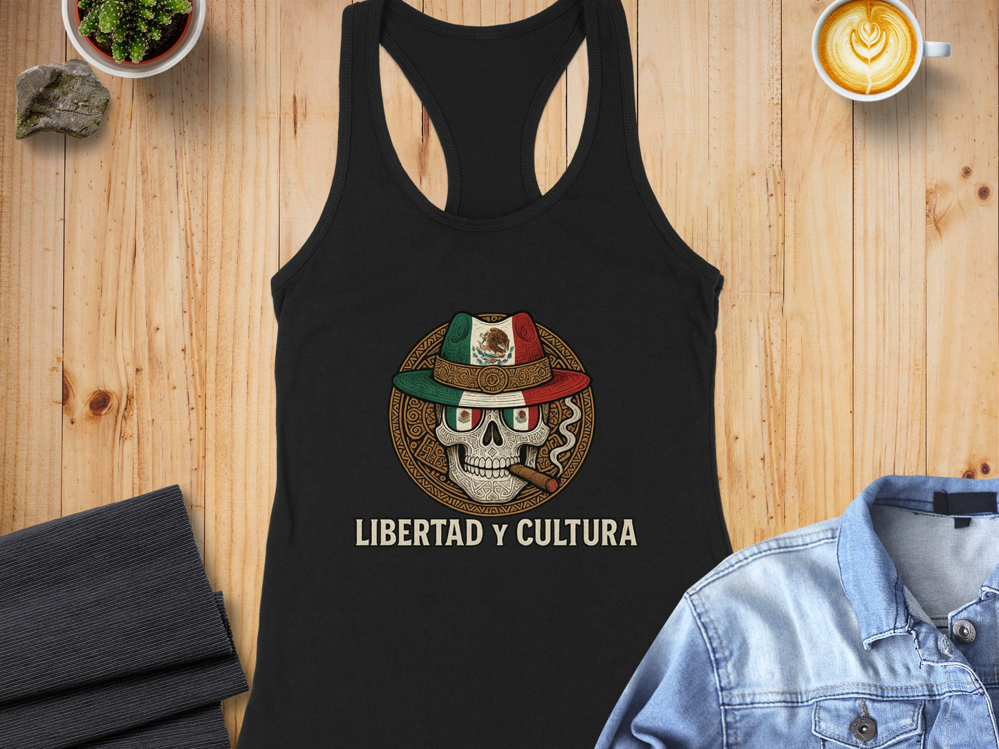 Libertad y Cultura Skull Graphic Tank Top product