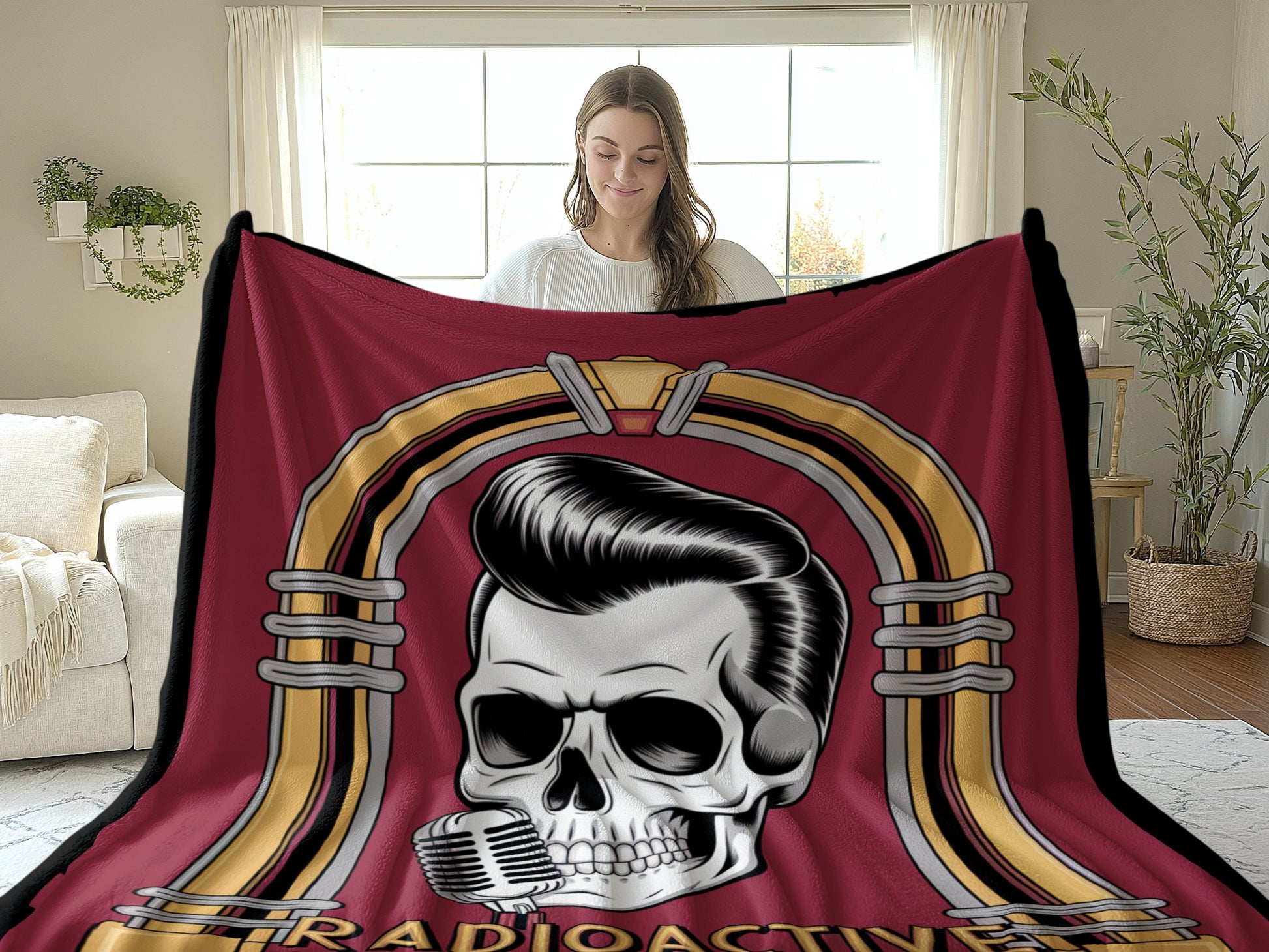 Radioactive Skull with Microphone Blanket product