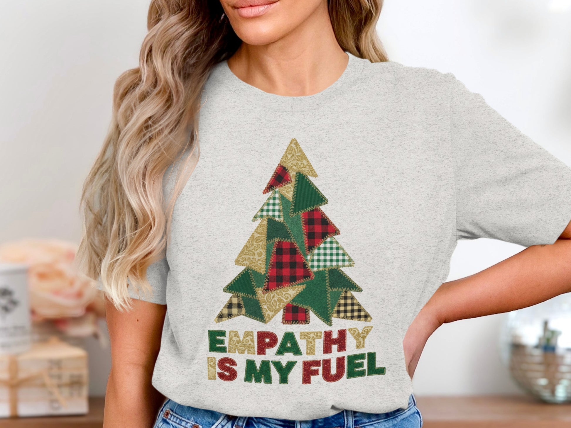 Empathy Is My Fuel Christmas Tree Shirt