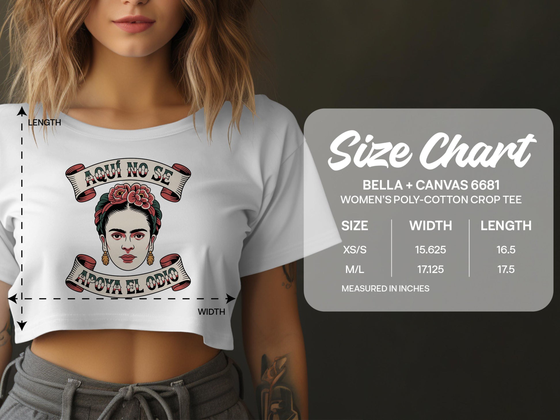 Women's Empowering Graphic Crop Tee product type