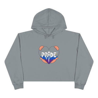 Pride Crop Hoodie, LGTBQ Gift, Summer Wardrobe, Casual Wear, Colorful Hoodie, Pride Month Apparel