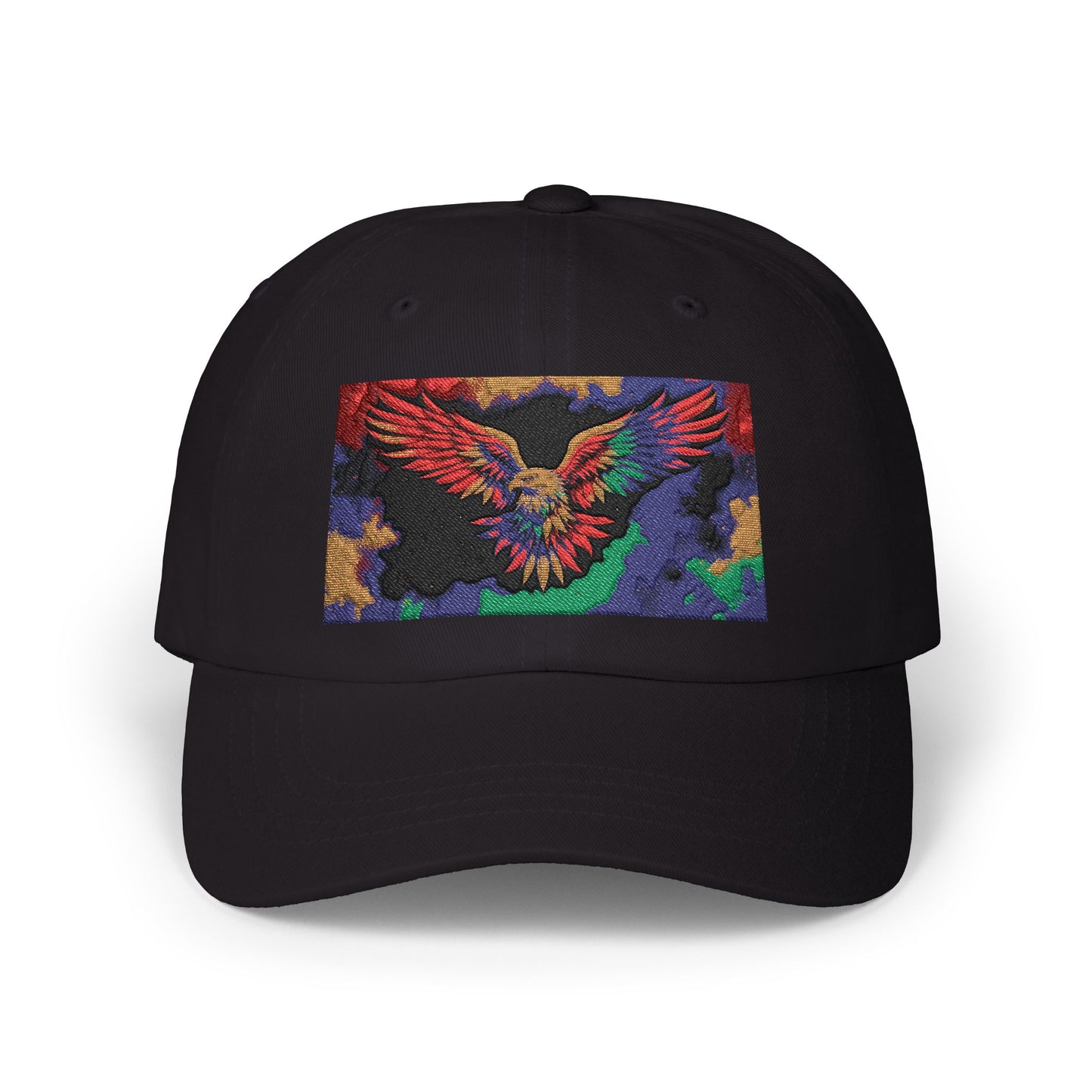 Pride hat Vibrant Eagle Embroidered Cap, Stylish Hat for Outdoors, Casual Wear, Gift Bird Lover's Accessory