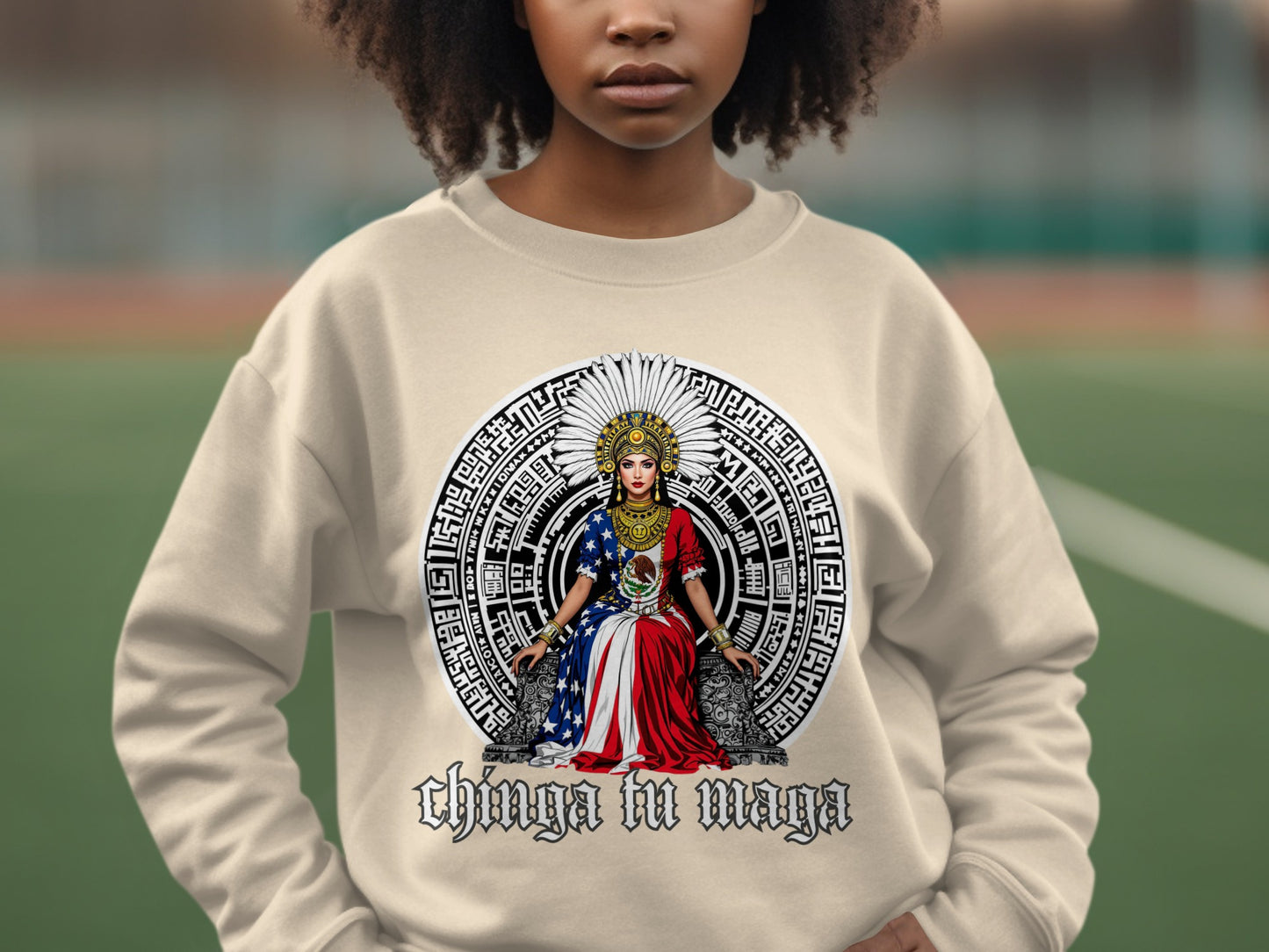 Chinga Tu Maga Graphic Long Sleeve Shirt
