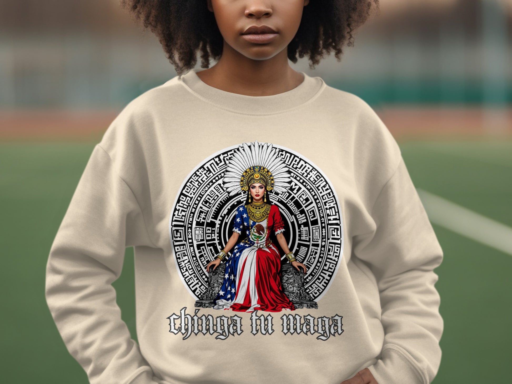 Chinga Tu Maga Graphic Long Sleeve Shirt